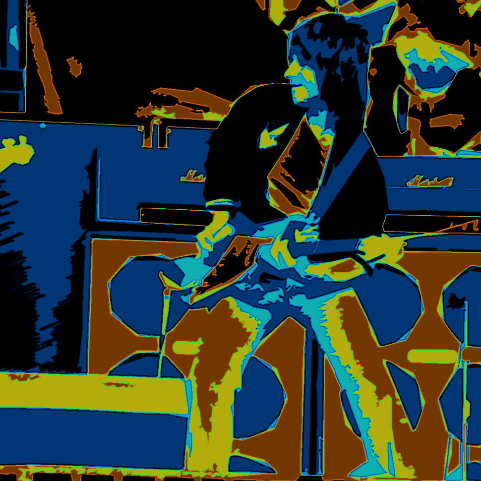 JEFF BECK 2 JEFF BECK PERFORMING LIVE IN OAKLAND, CA. ON 6-6-76. PHOTO ART BY BEN UPHAM. MAGICAL MOMENT PHOTOS.