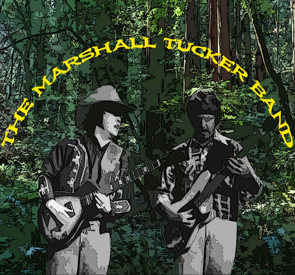 THE MARSHALL TUCKER BAND- "A NEW LIFE" (1974) TOY AND TOMMY CALDWELL IN THE WOODS. PHOTO ART BY BEN UPHAM. MAGICAL MOMENT PHOTOS.