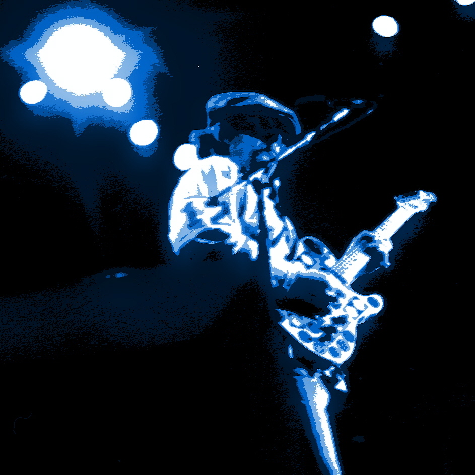 CHICAGO (TERRY KATH) TERRY KATH OF THE BAND CHICAGO PERFORMING AT THE COW PALACE IN SAN FRANCISCO, CALIFORNIA ON MARCH 30, 1976. PHOTO BY BEN UPHAM. MAGICAL MOMENT PHOTOS.