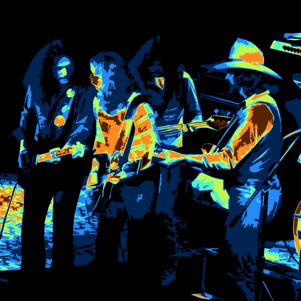 OUTLAWS THE OUTLAWS PERFORMING AT WINTERLAND ON 3-6-76. PHOTO BY BEN UPHAM. MAGICAL MOMENT PHOTOS.