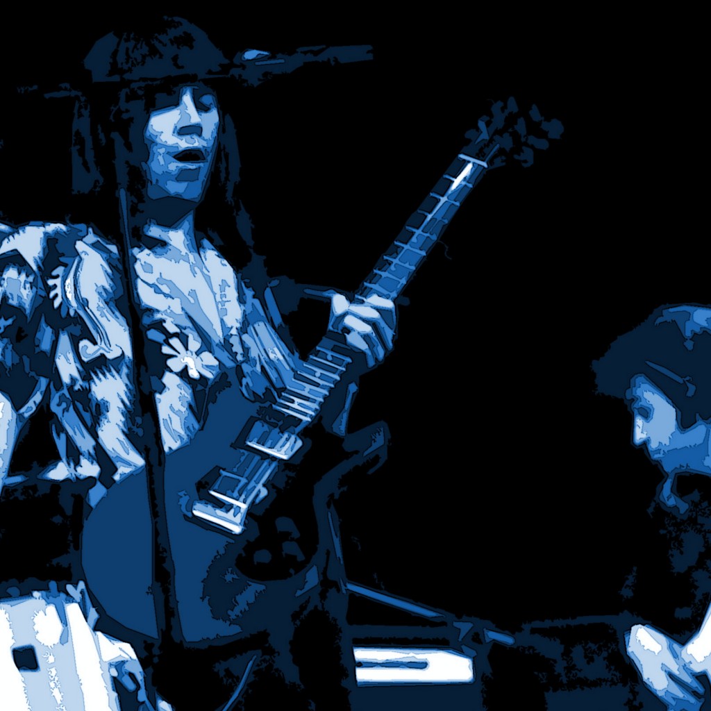 PAT TRAVERS 4 PAT TRAVERS PLAYING LIVE IN SEATTLE, WA. ON 2-23-78. PHOTO BY BEN UPHAM. MAGICAL MOMENT PHOTOS.