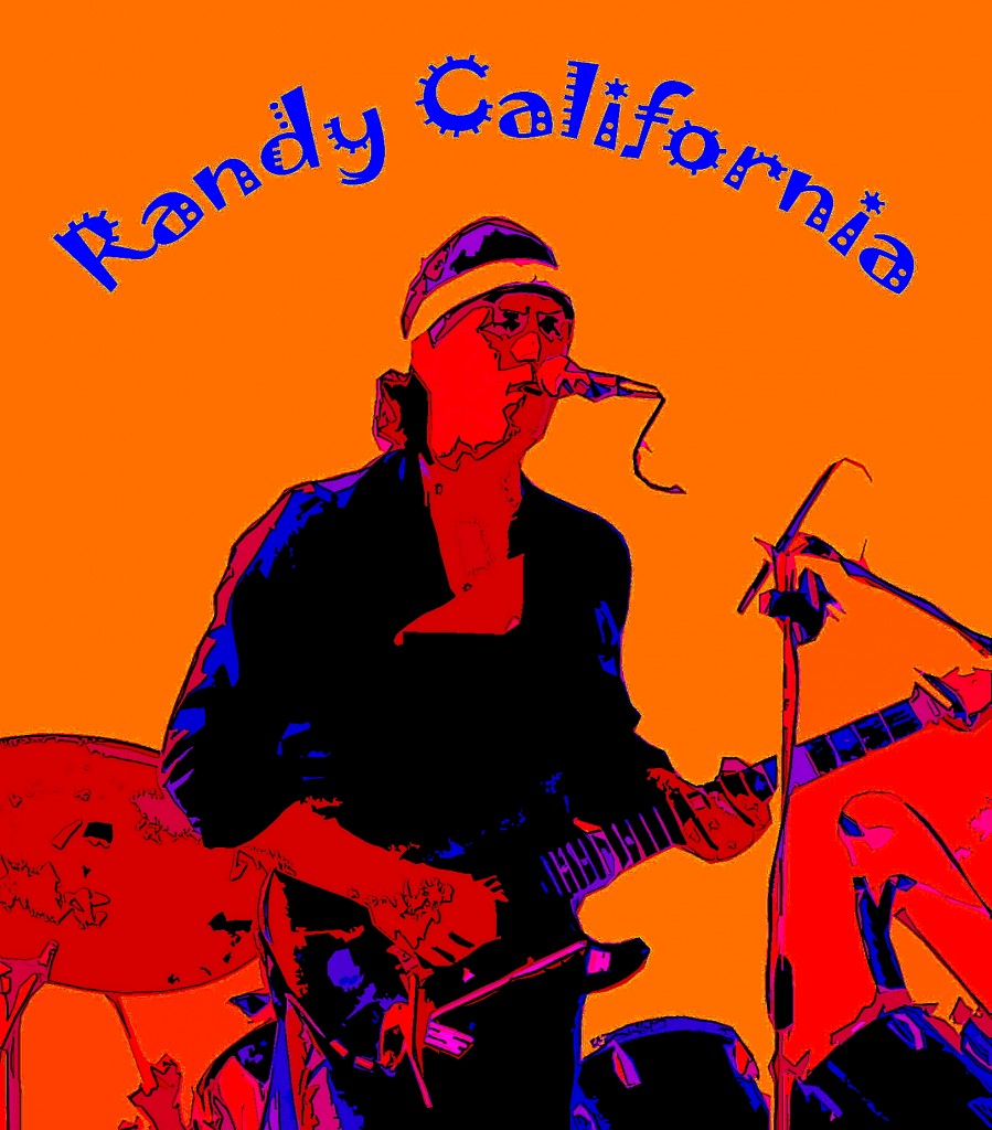 SPIRIT- "UPDATED AND ALIVE" RANDY CALIFORNIA OF THE BAND SPIRIT PERFORMING LIVE AT THE GORGE ON 6-22-86. PHOTO BY BEN UPHAM. MAGICAL MOMENT PHOTOS.