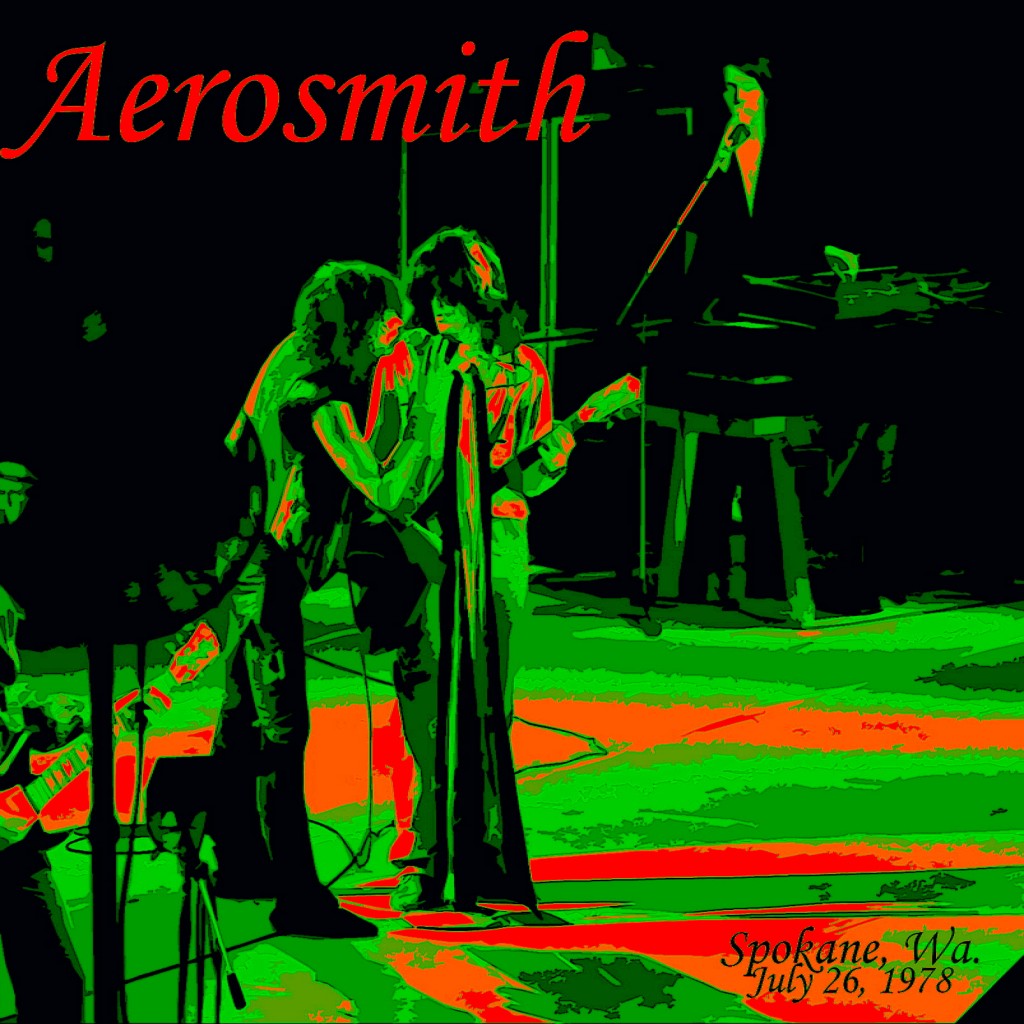 AEROSMITH 7 Aerosmith performing in Spokane, Wa. on 7-26-78. Photo- Art by Ben Upham. Magical Moment Photos.
