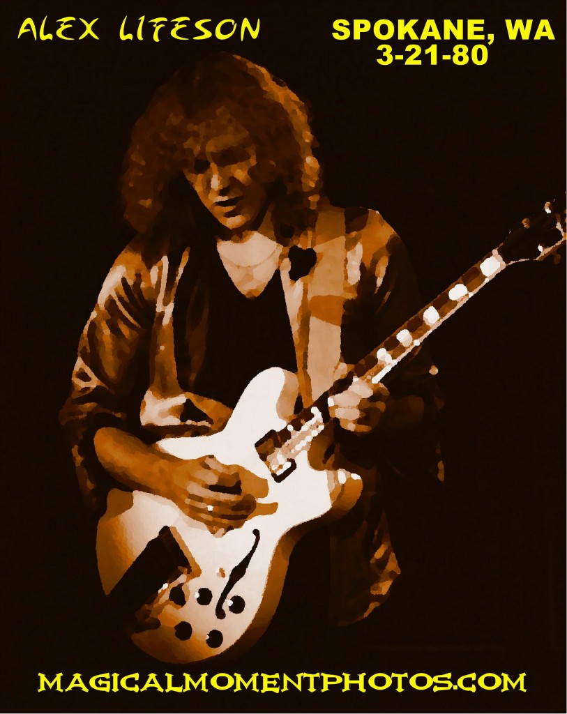 RARE RUSH PHOTOS AND ARTWORK ALEX LIFESON OF THE BAND RUSH